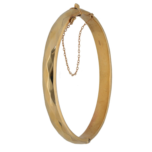 9ct Gold Hinged/Clasp Bangle