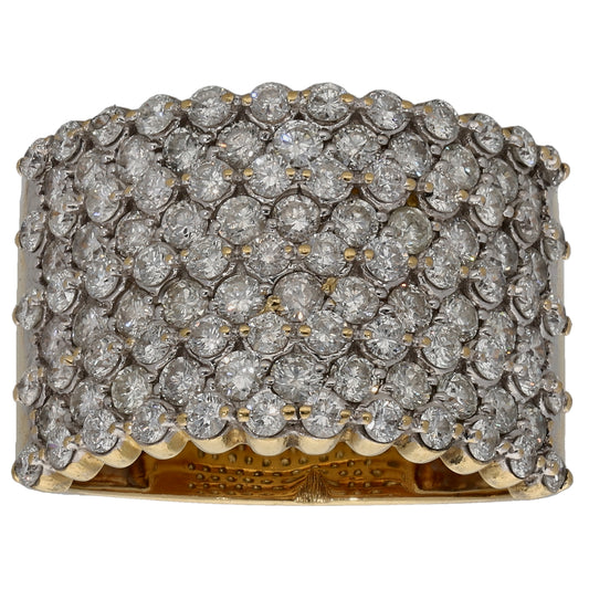 18ct Gold 2.00ct Diamond Dress/Cocktail Ring Size O