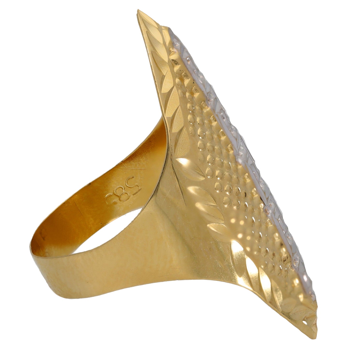 14ct Bi-Colour Gold Alternative Ring Size O