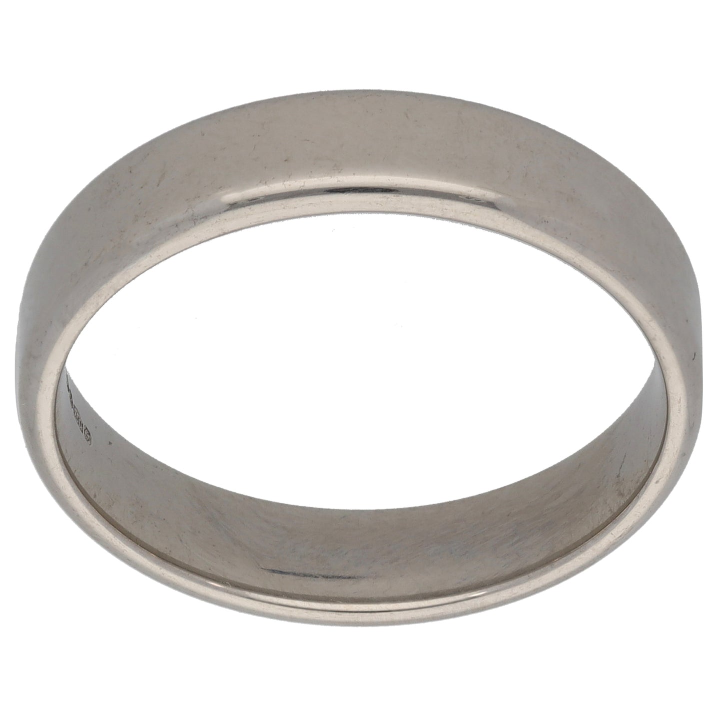 Platinum Plain Wedding Ring Size V