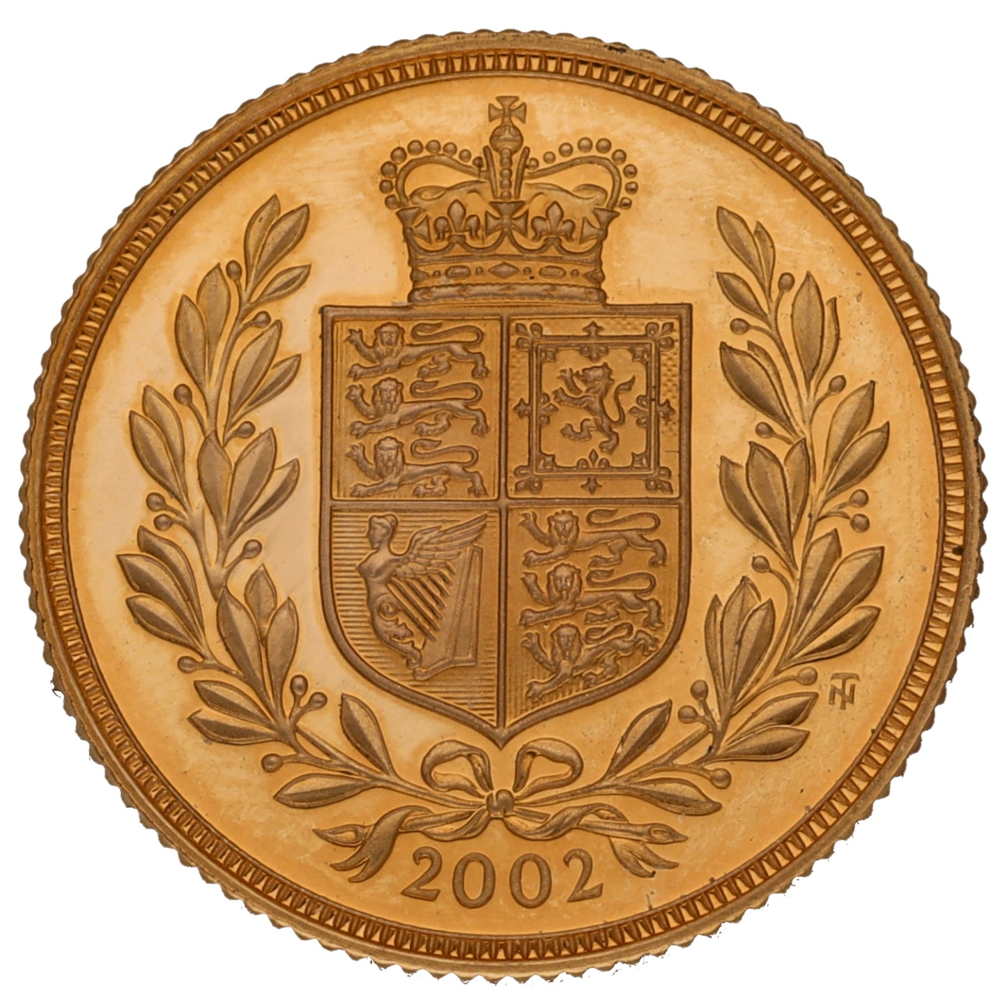 22ct Gold Queen Elizabeth II Full Sovereign Coin 2002