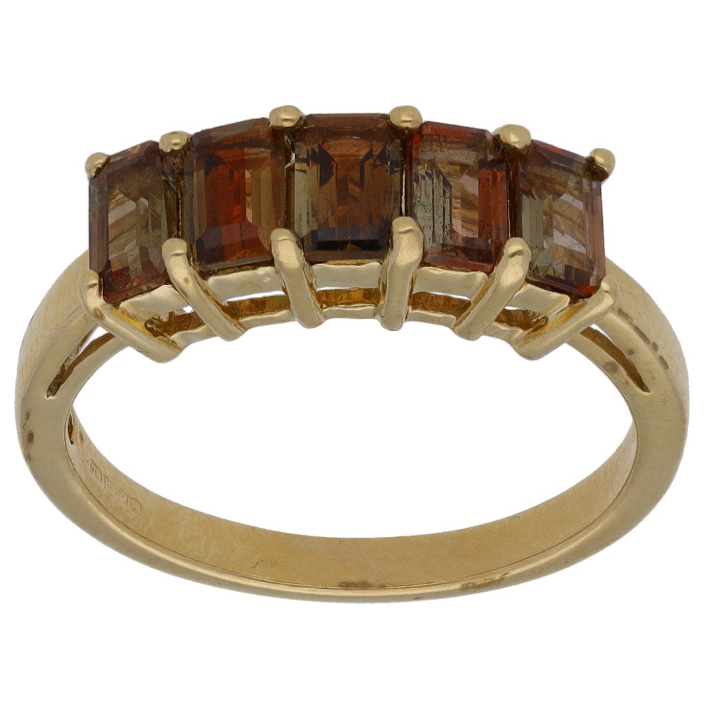 9ct Gold Andesine Dress/Cocktail Ring Size N