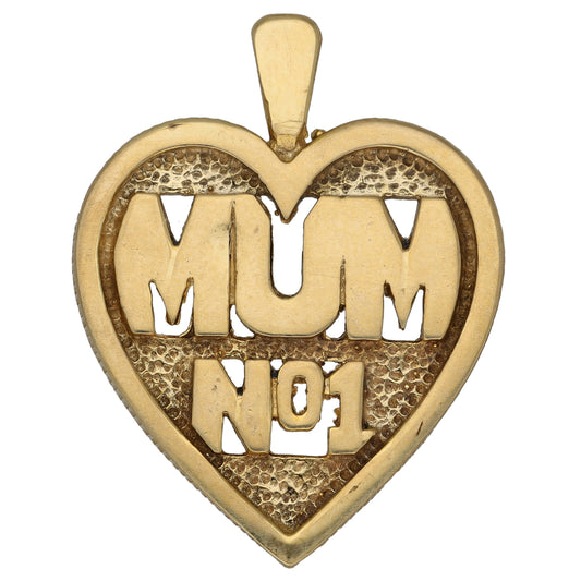 9ct Gold No1 Mum Pendant