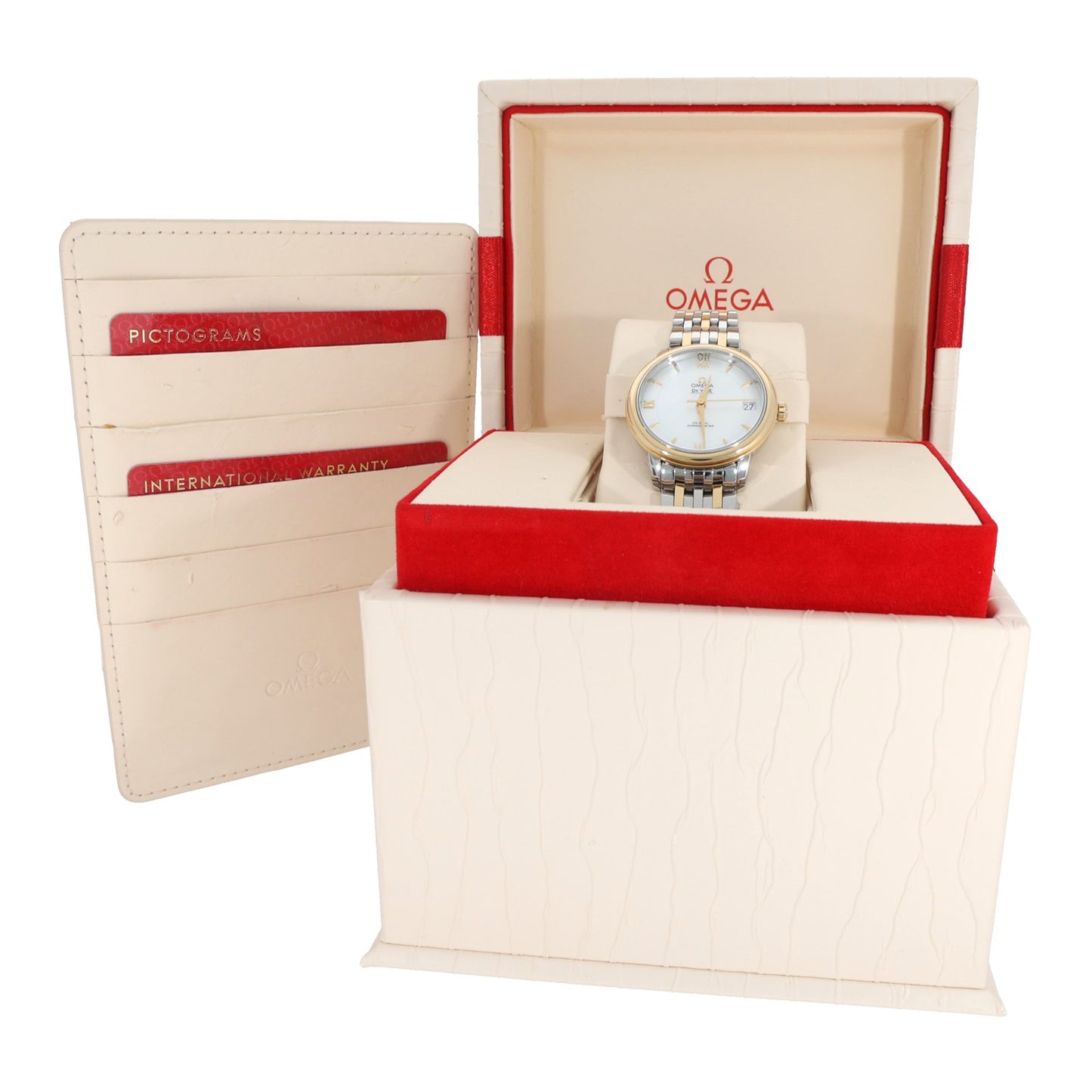 Omega De Ville 424.20.33.20.05.00 32.7mm Bi-Colour Watch