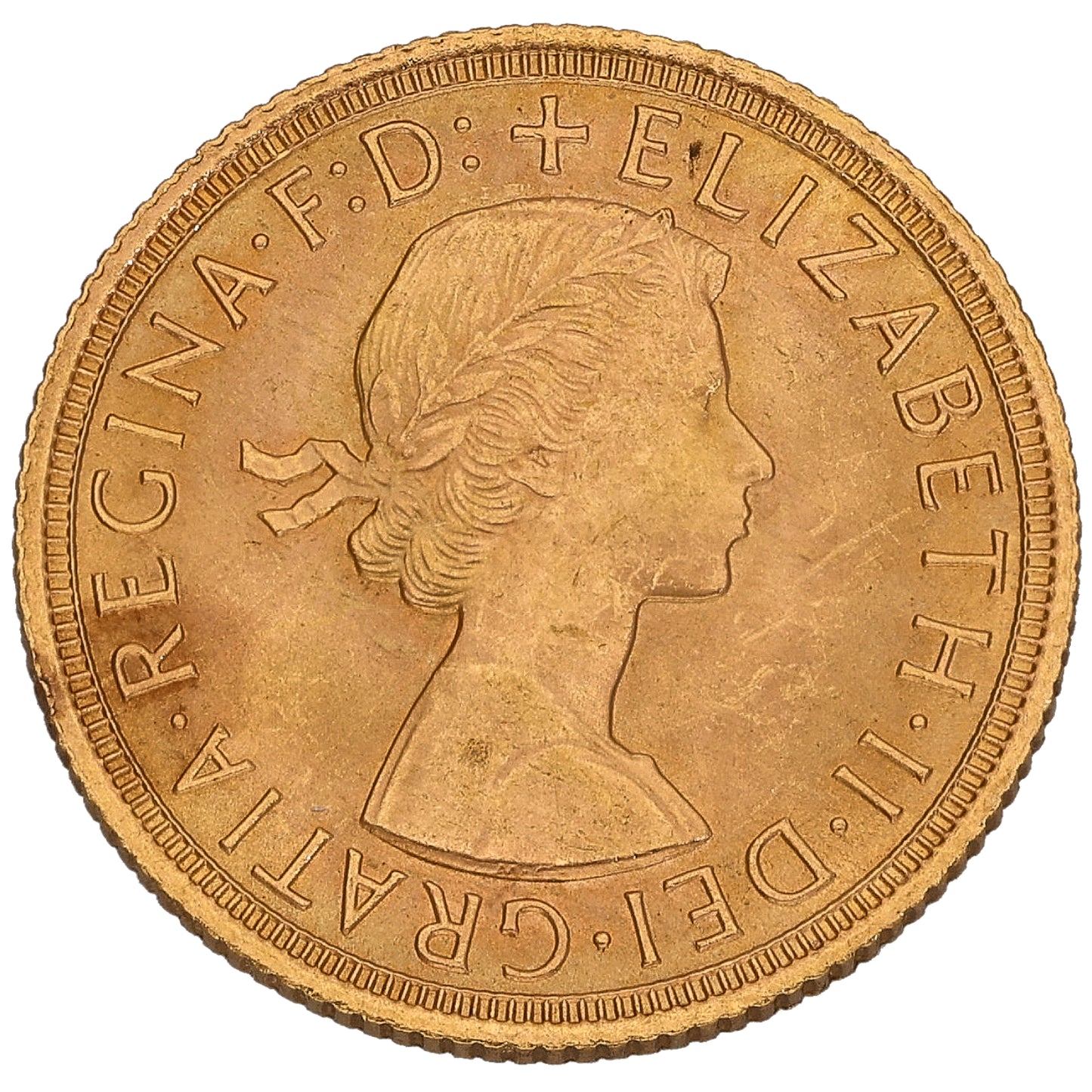 22ct Gold Queen Elizabeth II Full Sovereign Coin 1965