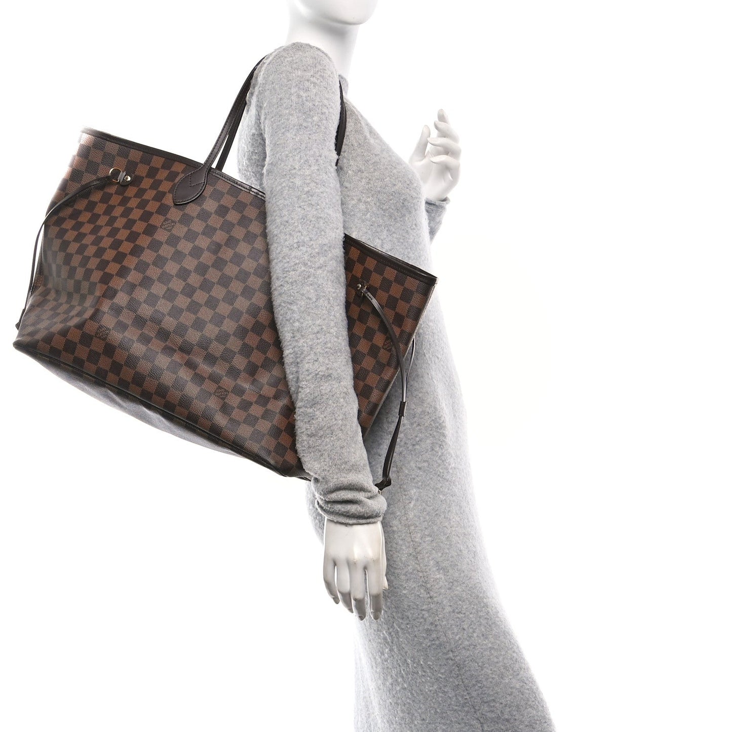 Louis Vuitton Neverfull GM Damier Ebene Coated Canvas Bag - Brown