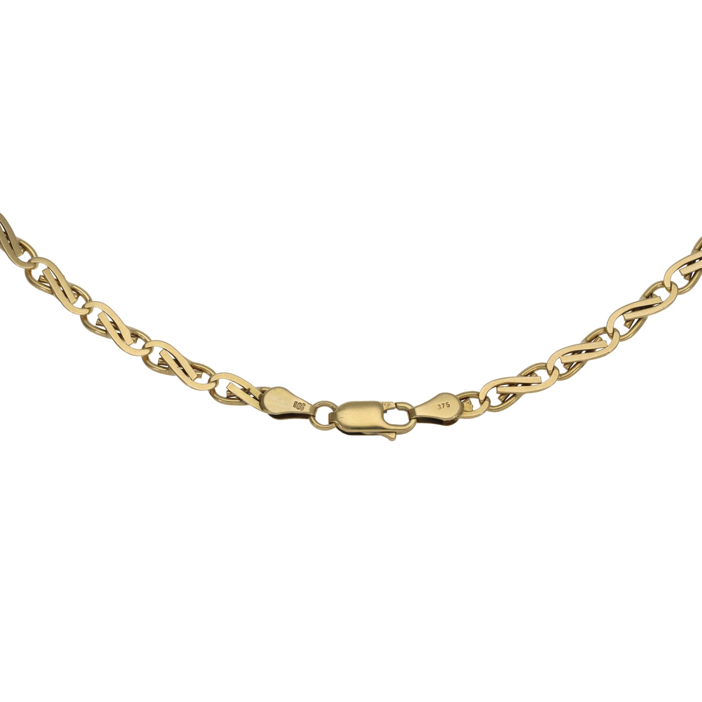 9ct Gold Fancy Necklace 18"