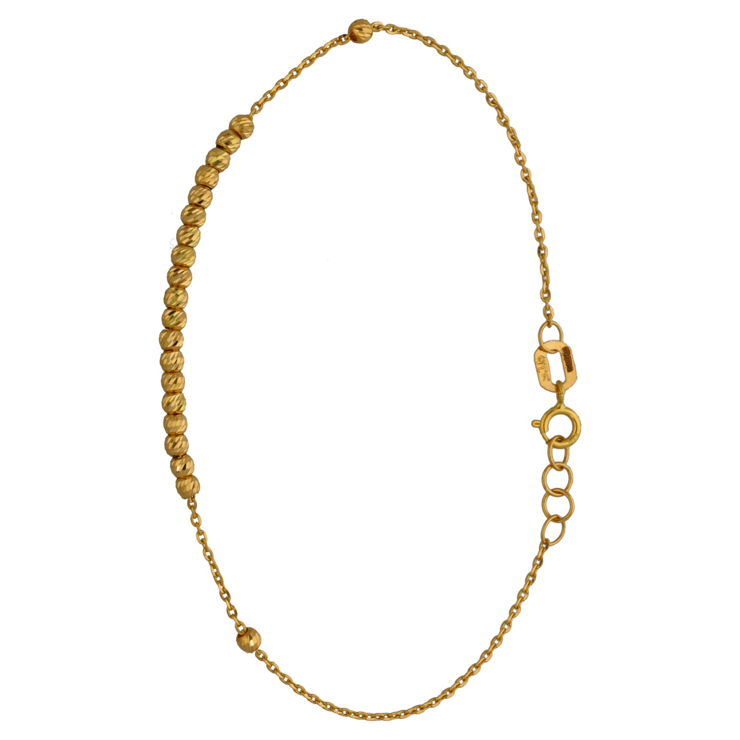 New 22ct Gold Fancy Beaded Bracelet