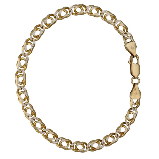 9ct Bi-Colour Gold Alternative Bracelet