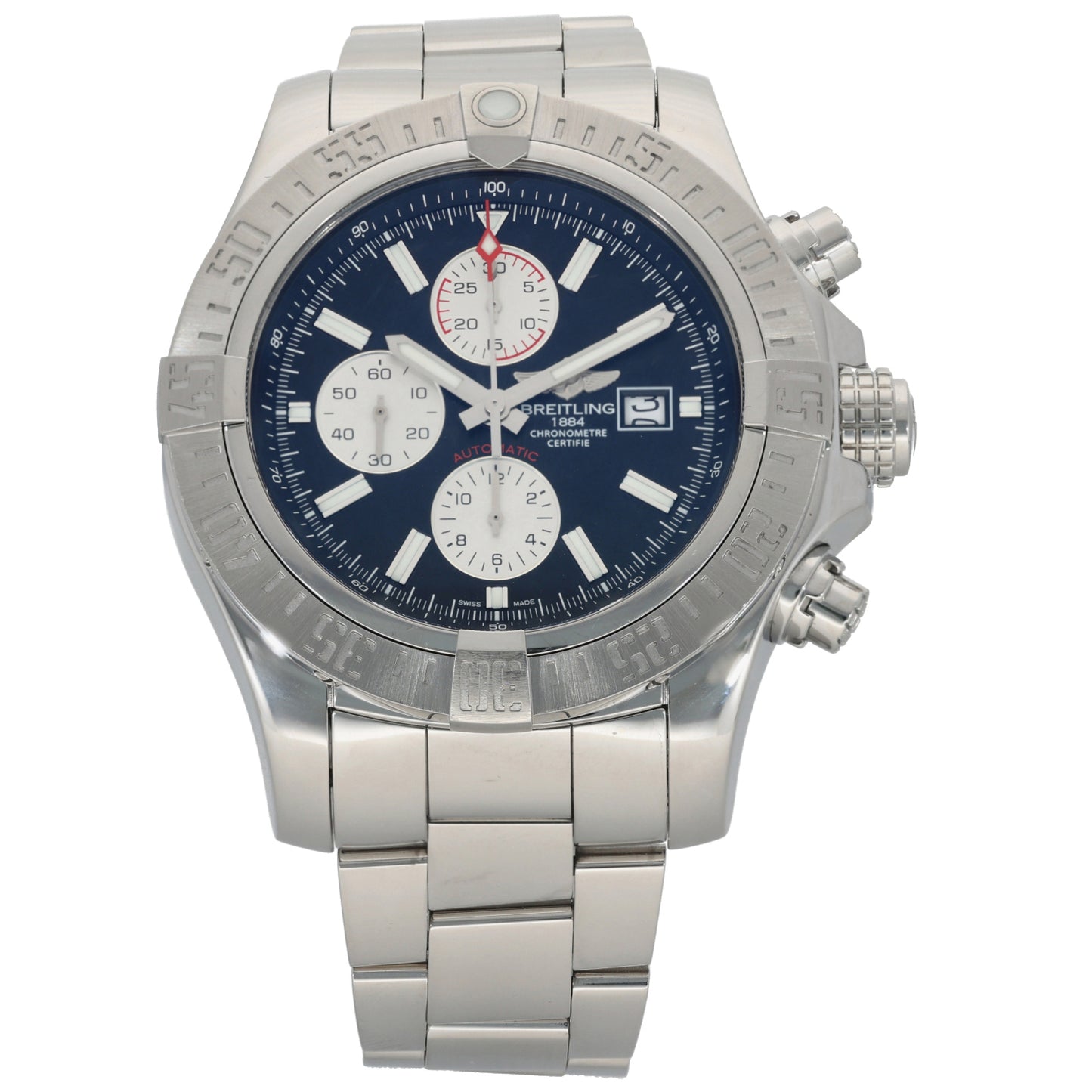 Breitling Super Avenger II A13371 48mm Stainless Steel Watch