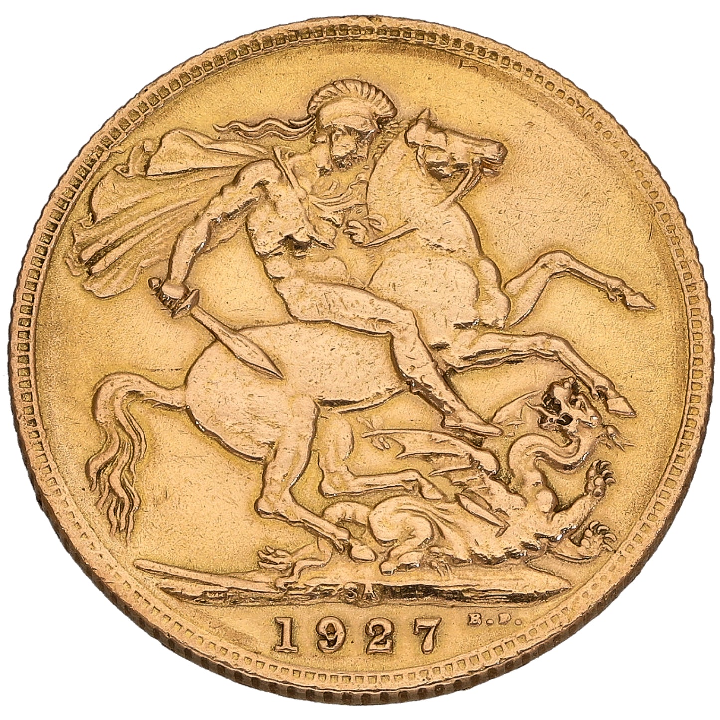 22ct Gold King George V Full Sovereign Coin 1927
