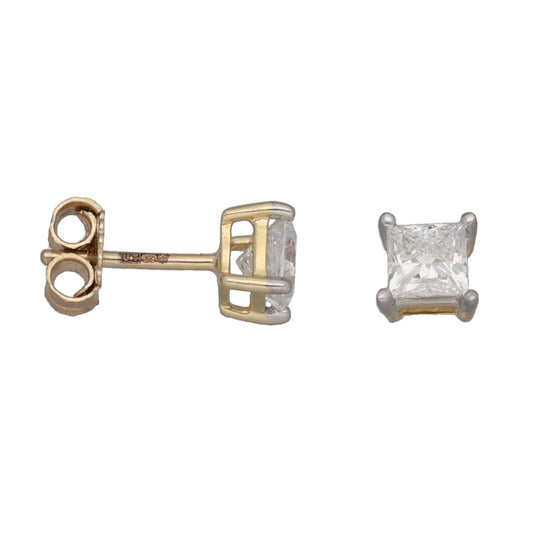 New 9ct Gold 1.00ct Laboratory-Grown Diamond Solitaire Earrings