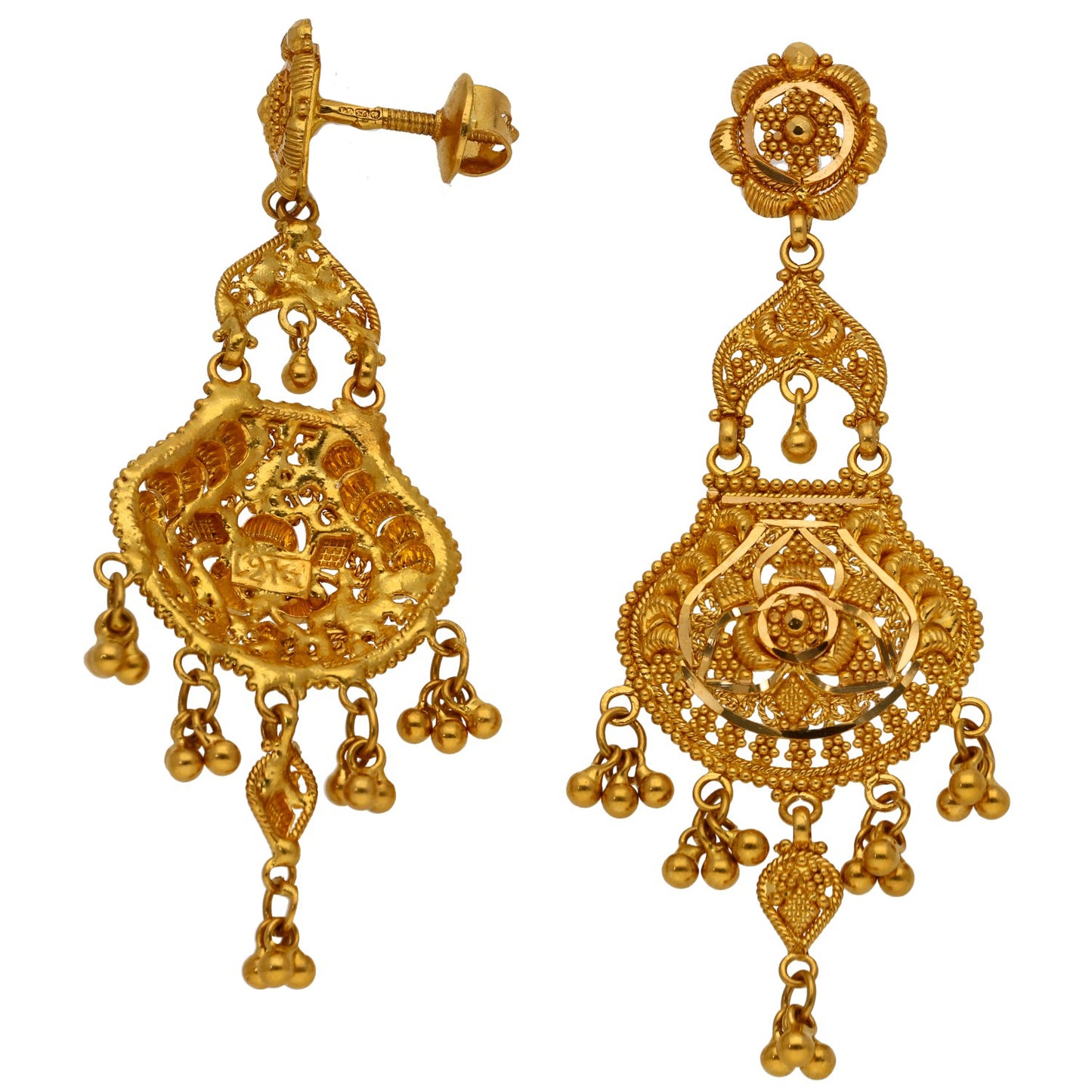 22ct Gold Drop Earrings