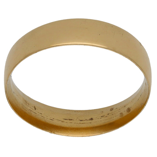 9ct Gold Plain Wedding Ring Size T