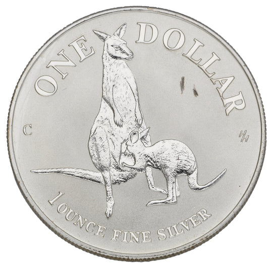 Fine Silver Australian One Dollar 1 OZ Coin 1996