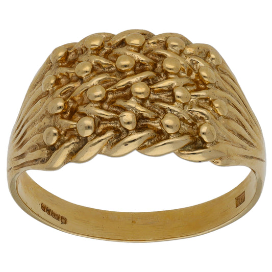 9ct Gold Keeper Ring Size Z