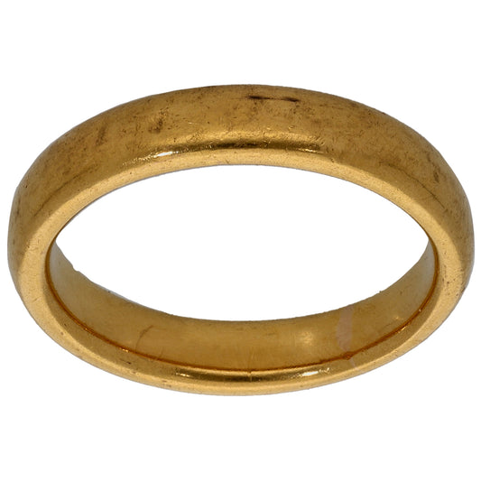 22ct Gold Plain Wedding Ring Size O