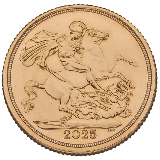 22ct Gold King Charles III Full Sovereign Coin 2025