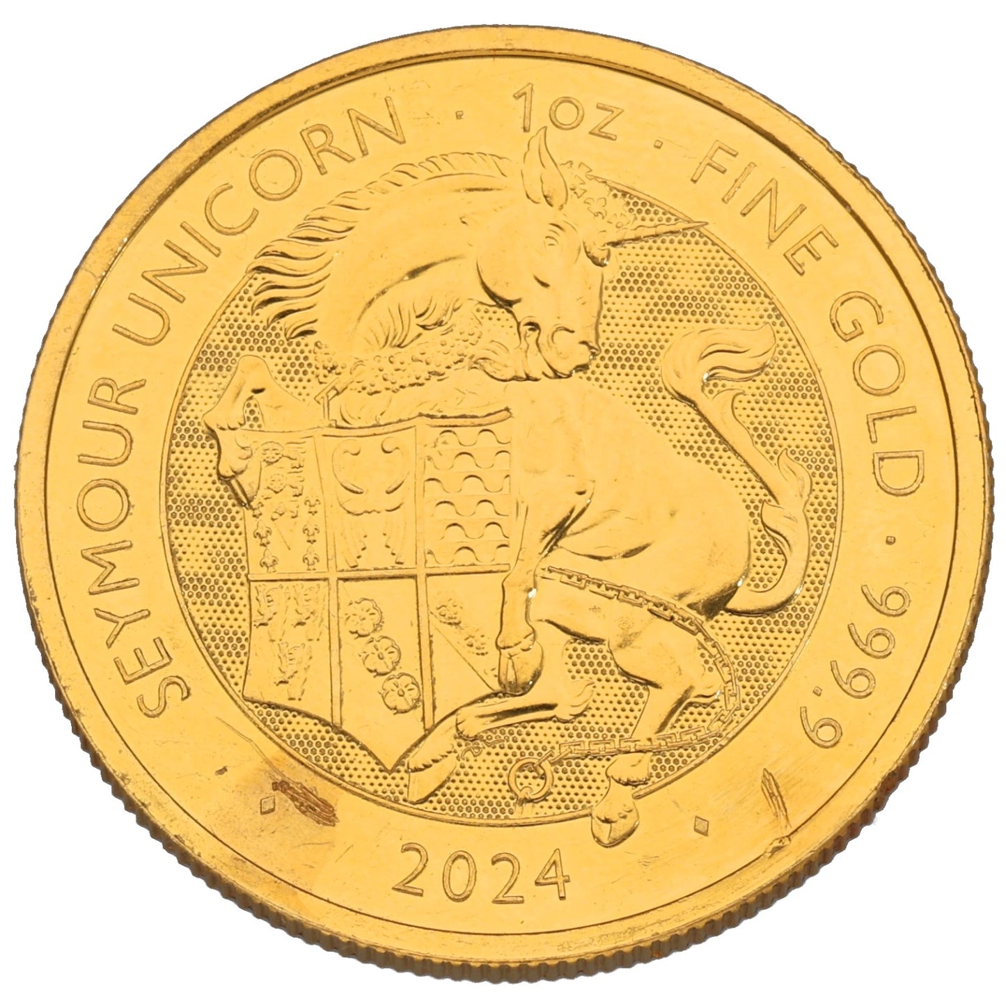 24ct Gold Seymour Unicorn 1 OZ Coin 2024