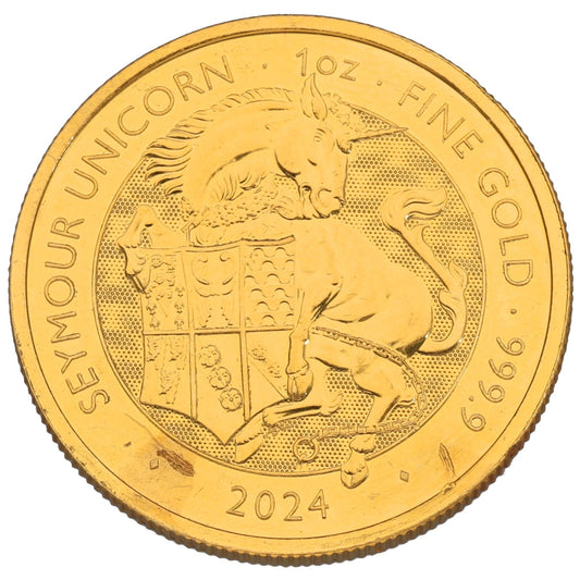 24ct Gold Seymour Unicorn 1 OZ Coin 2024