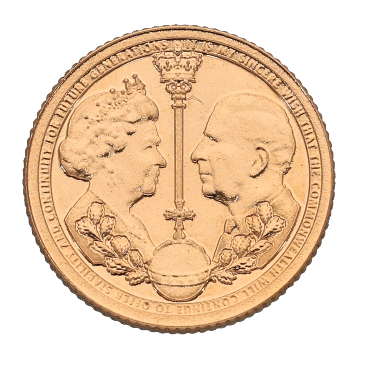 22ct Gold King Charles III Quarter Sovereign Coin 2022