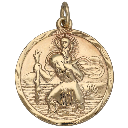 9ct Gold St Christopher Pendant