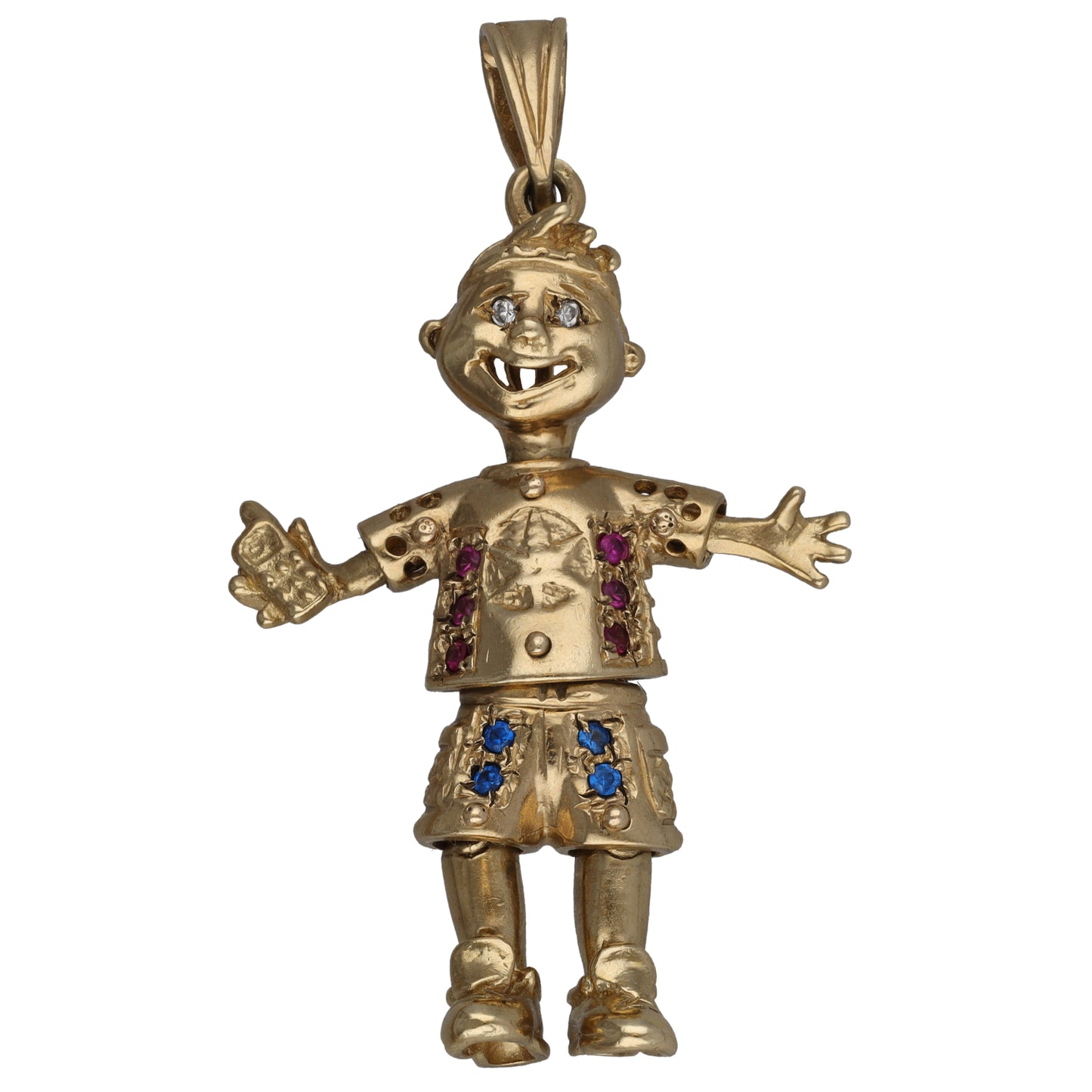 9ct Gold Imitation Character Pendant