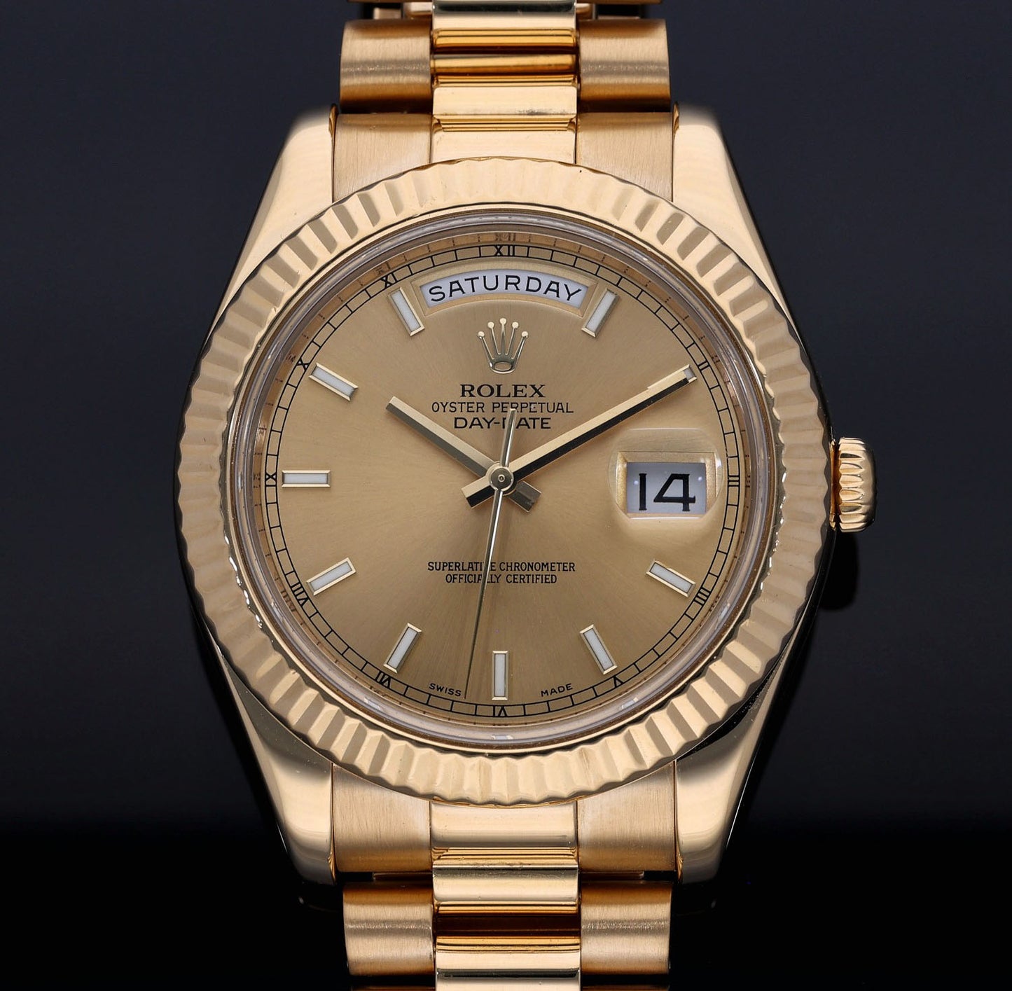 Rolex Day-Date II 218238 41mm Gold Watch