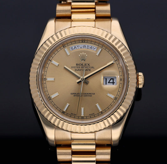 Rolex Day-Date II 218238 41mm Gold Watch