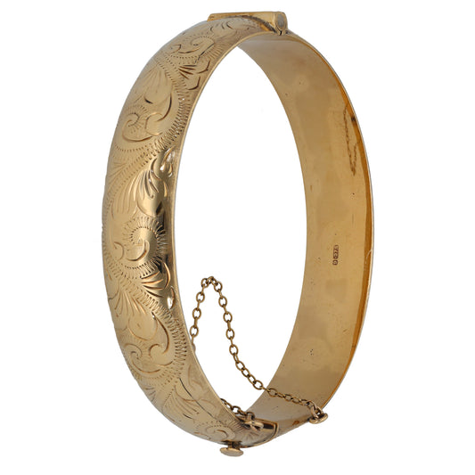 9ct Gold Hinged/Clasp Bangle
