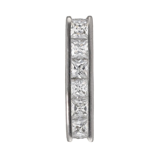9ct White Gold Cubic Zirconia Dress/Cocktail Pendant