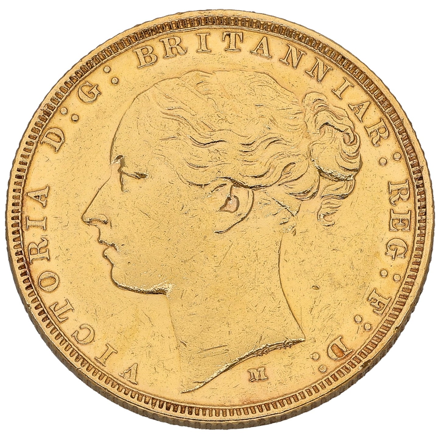 22ct Gold Queen Victoria Full Sovereign Coin 1881