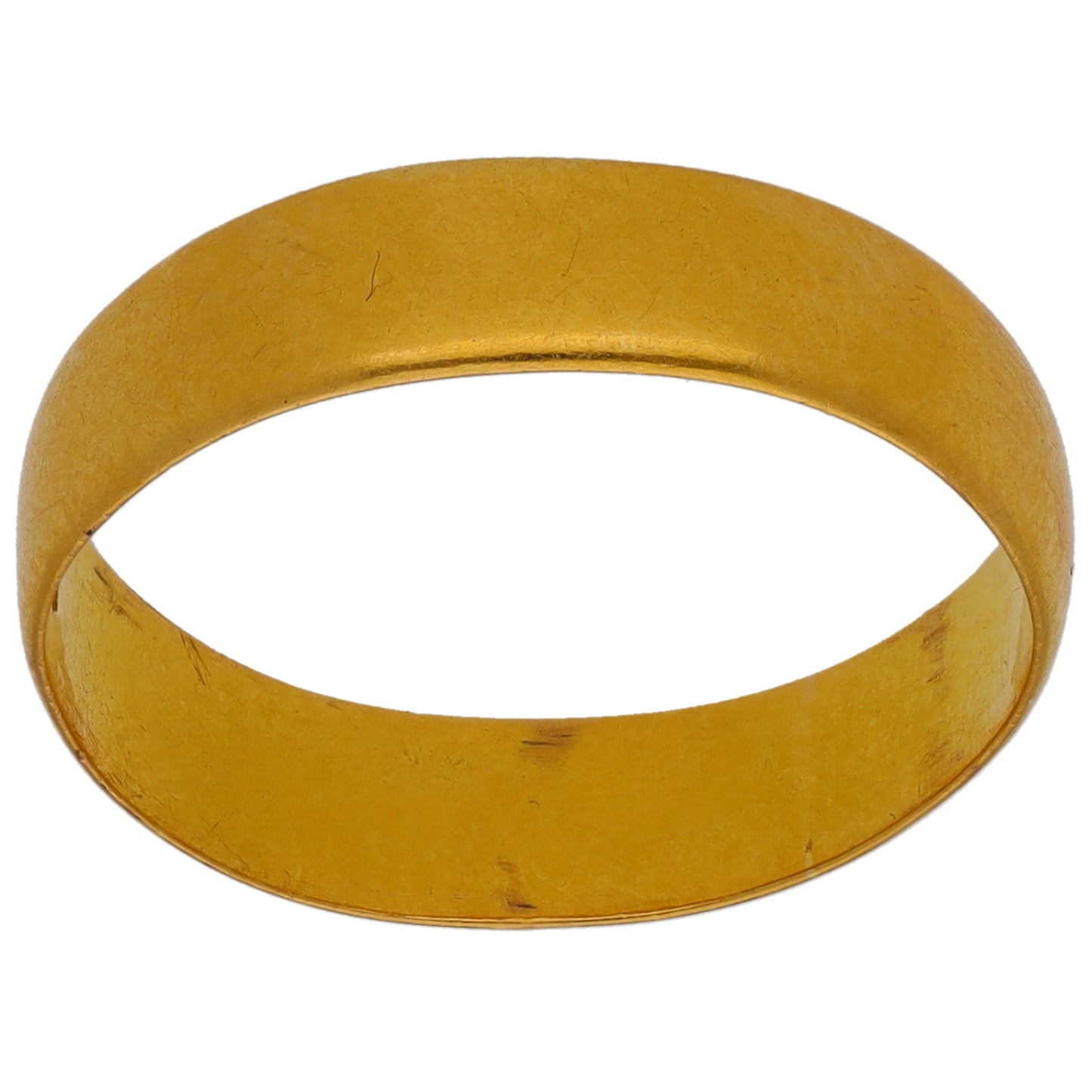 22ct Gold Plain Wedding Ring Size P