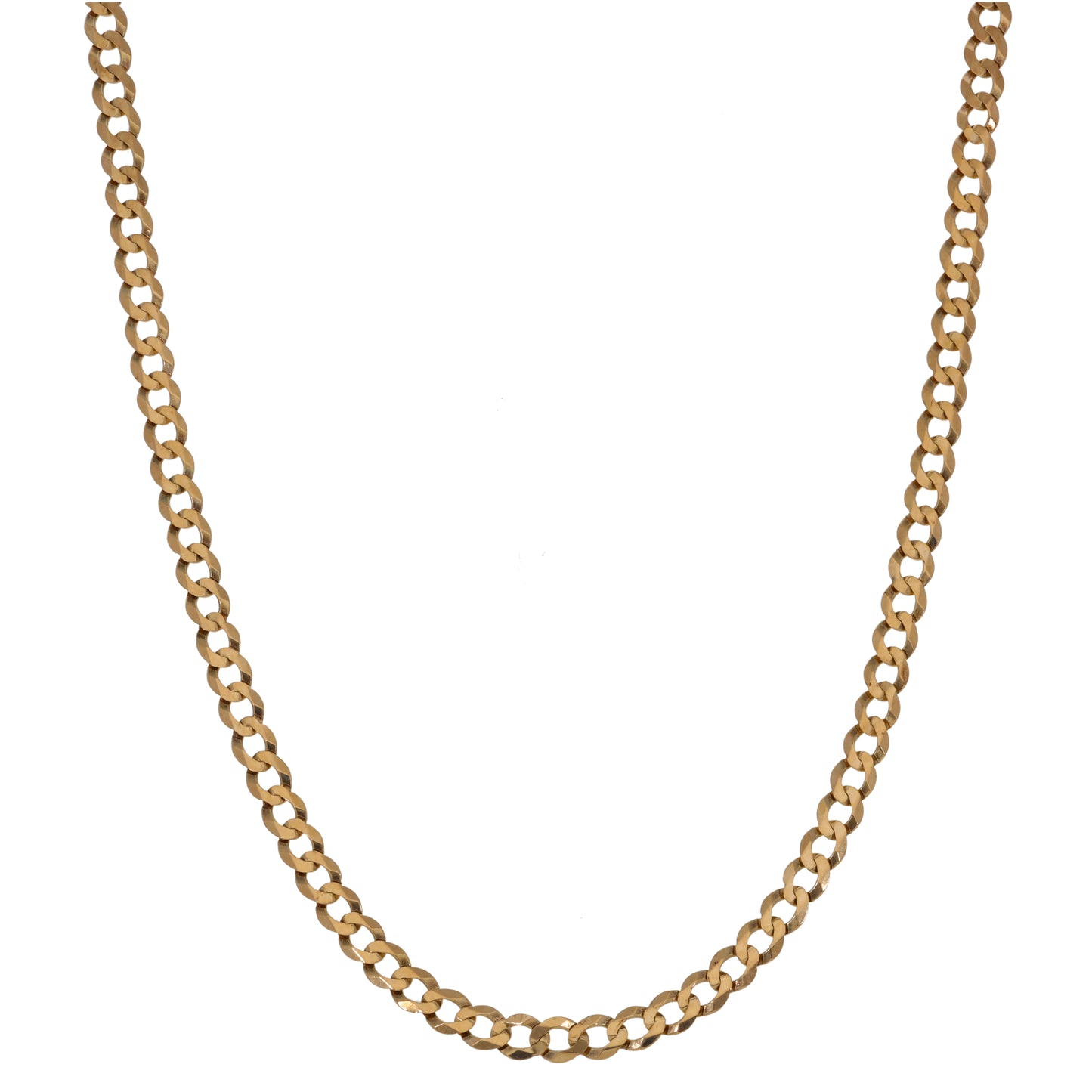 9ct Gold Curb Chain 20"