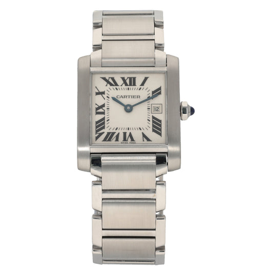 Cartier Tank Francaise 2465 24mm Stainless Steel Watch