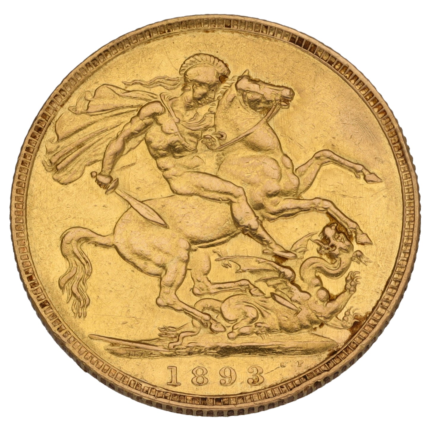 22ct Gold Queen Victoria Full Sovereign Coin 1893