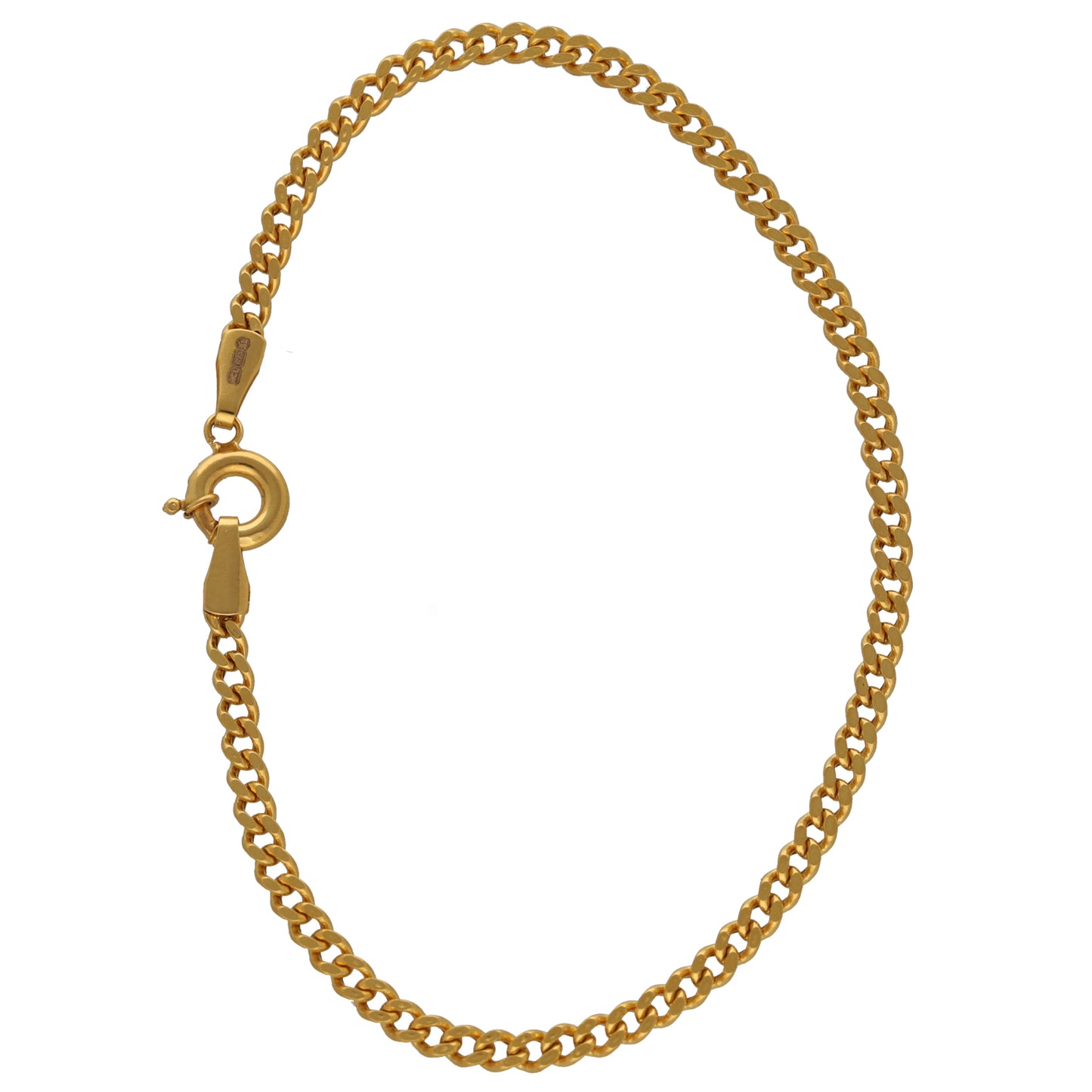 New 22ct Gold Curb Bracelet