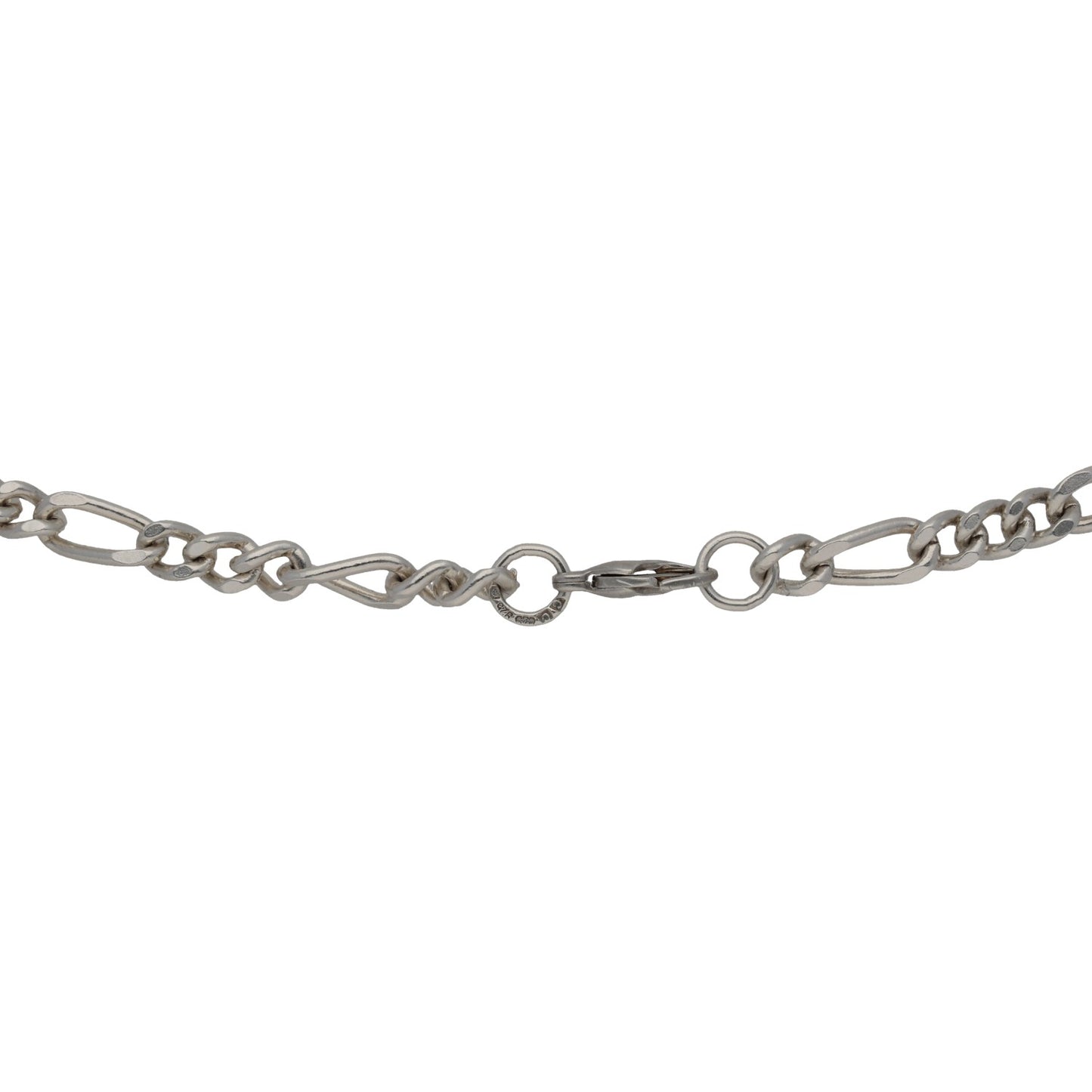 Sterling Silver Figaro Chain 24"