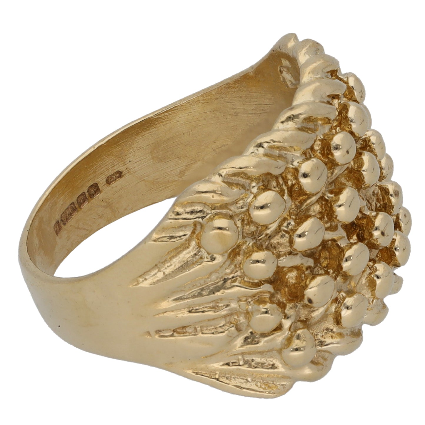 9ct Gold Keeper Ring Size P
