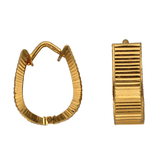 22ct Gold Hoop Earrings