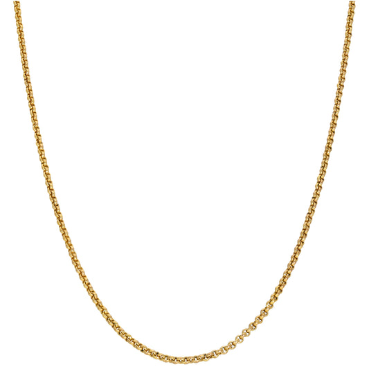 9ct Gold Belcher Chain 18"
