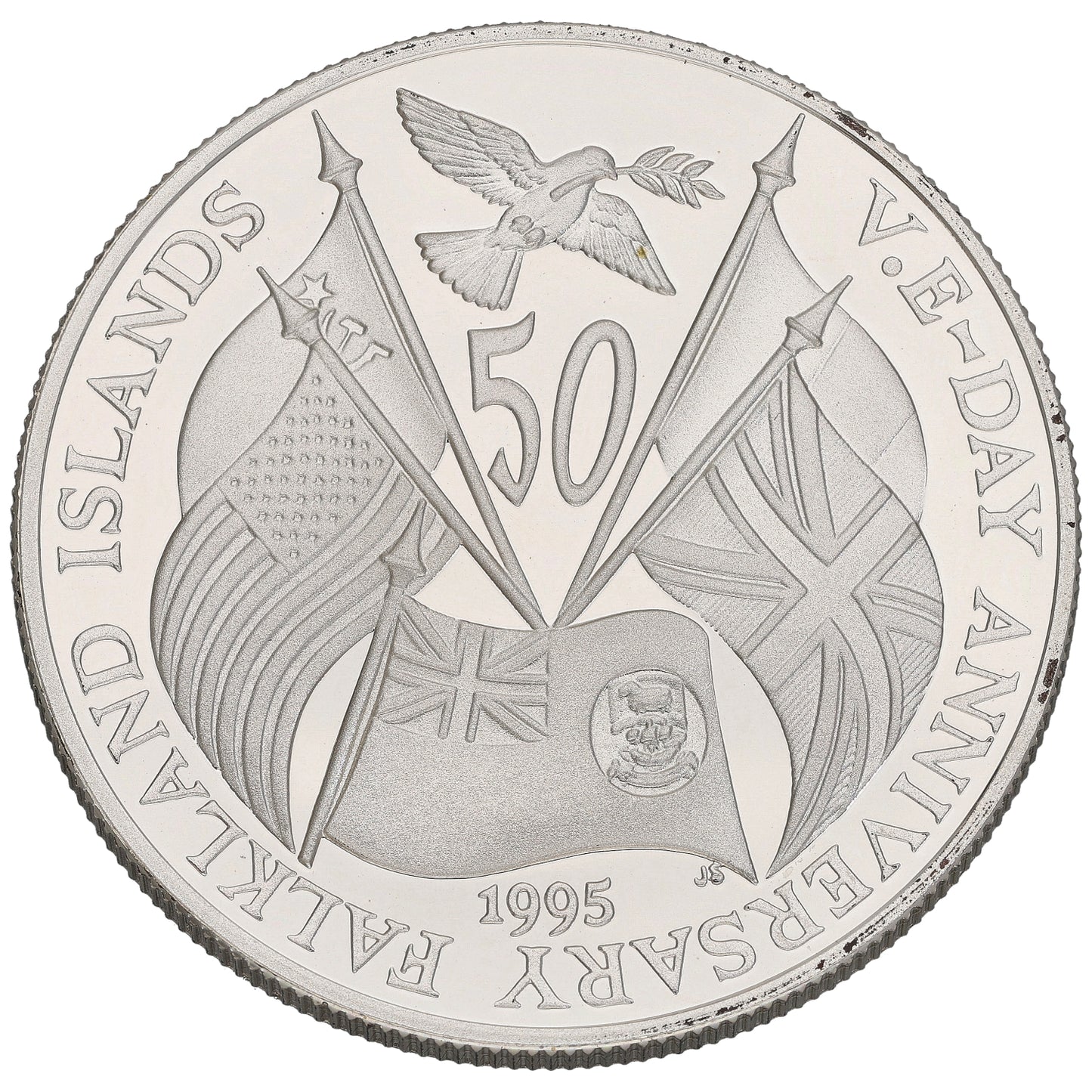 Sterling Silver VE Day 50th Anniversary Coin 1995
