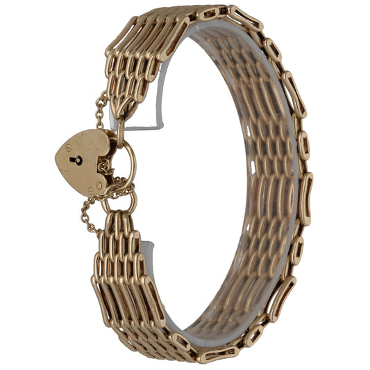9ct Gold Gate Bracelet