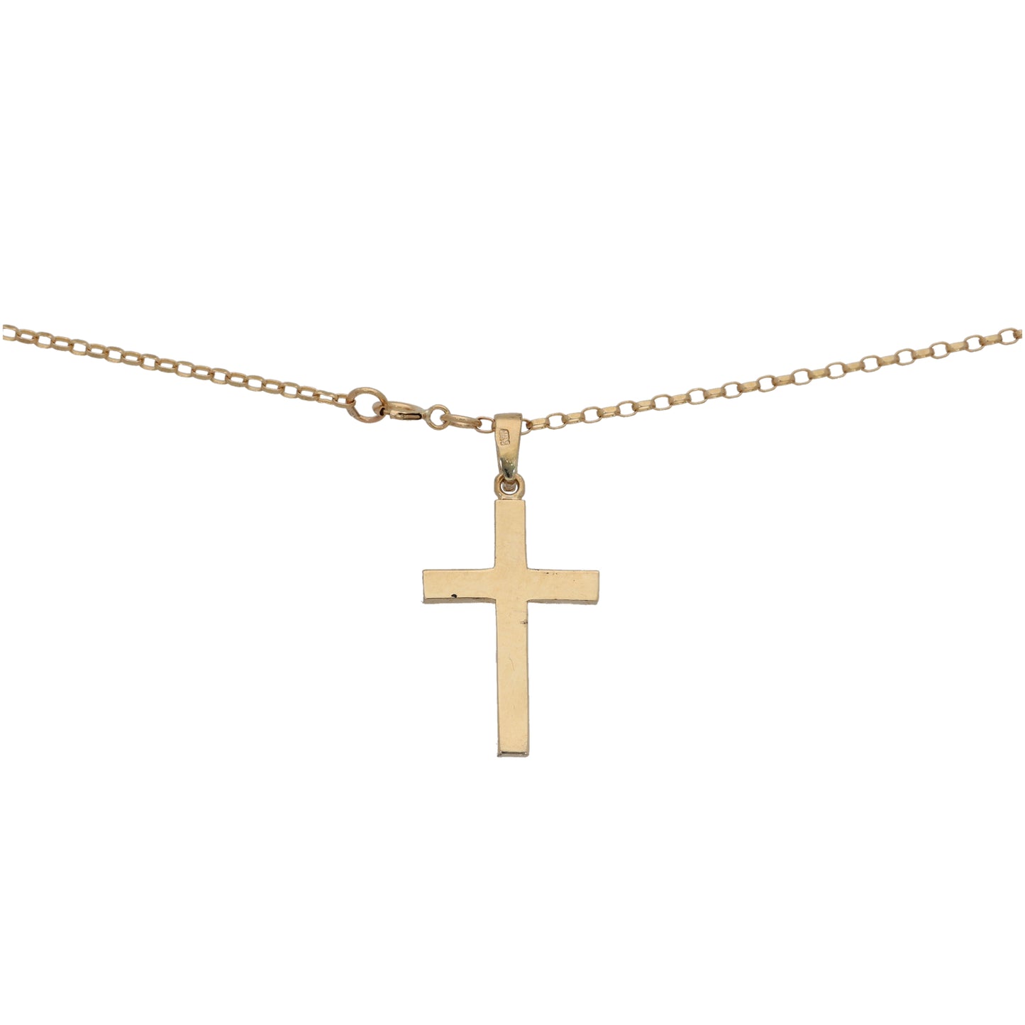 9ct Gold Cross Pendant With Chain