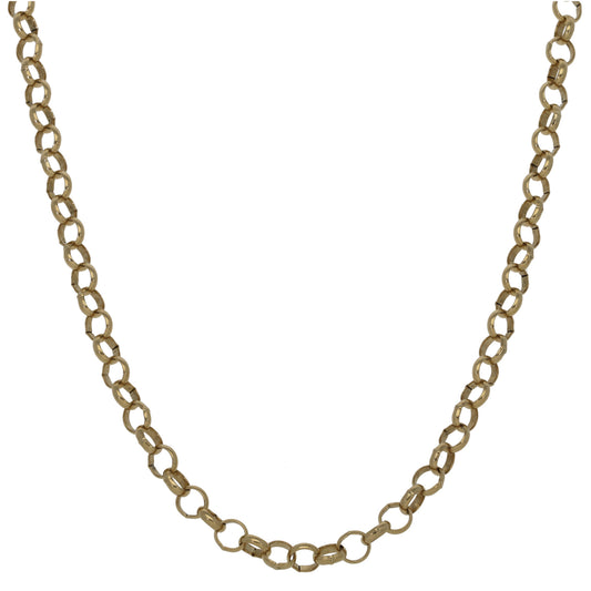 9ct Gold Belcher Chain 22"