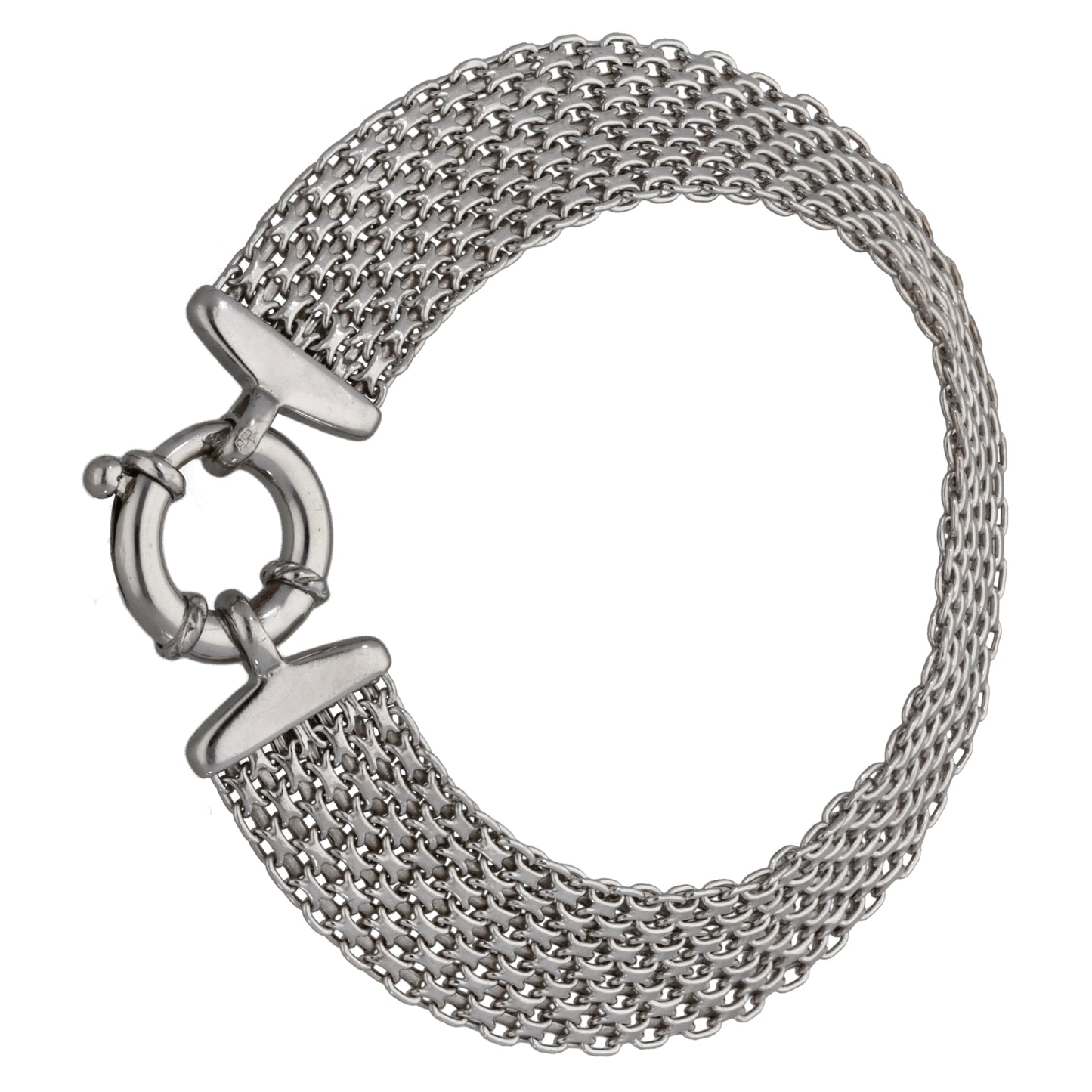9ct White Gold Fancy Bracelet