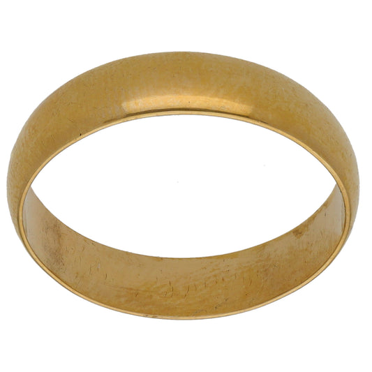 9ct Gold Plain Wedding Ring Size Q
