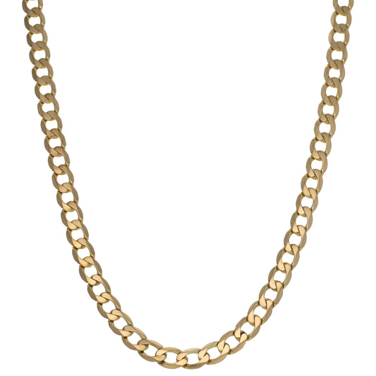 9ct Gold Curb Chain 22"