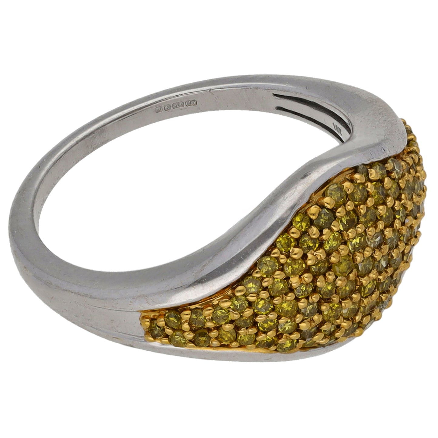 9ct Gold 0.40ct Diamond Dress/Cocktail Ring Size L