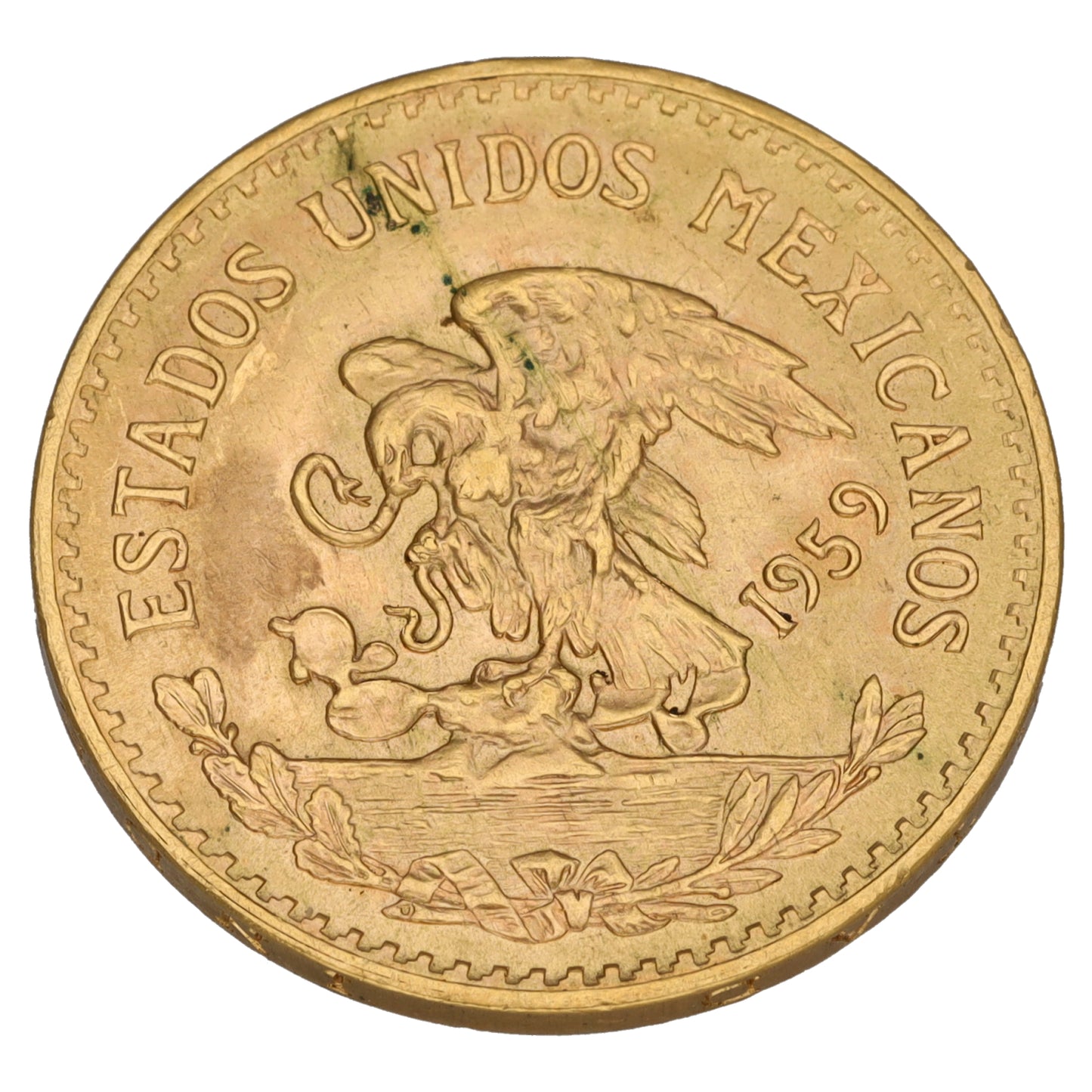 22ct Gold Mexicon 20 Pesos Bullion Coin 1959